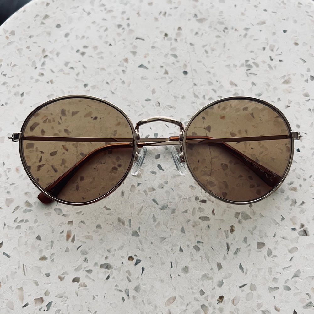 Round Brown Tint Sunglasses